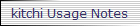 kitchi Usage Notes